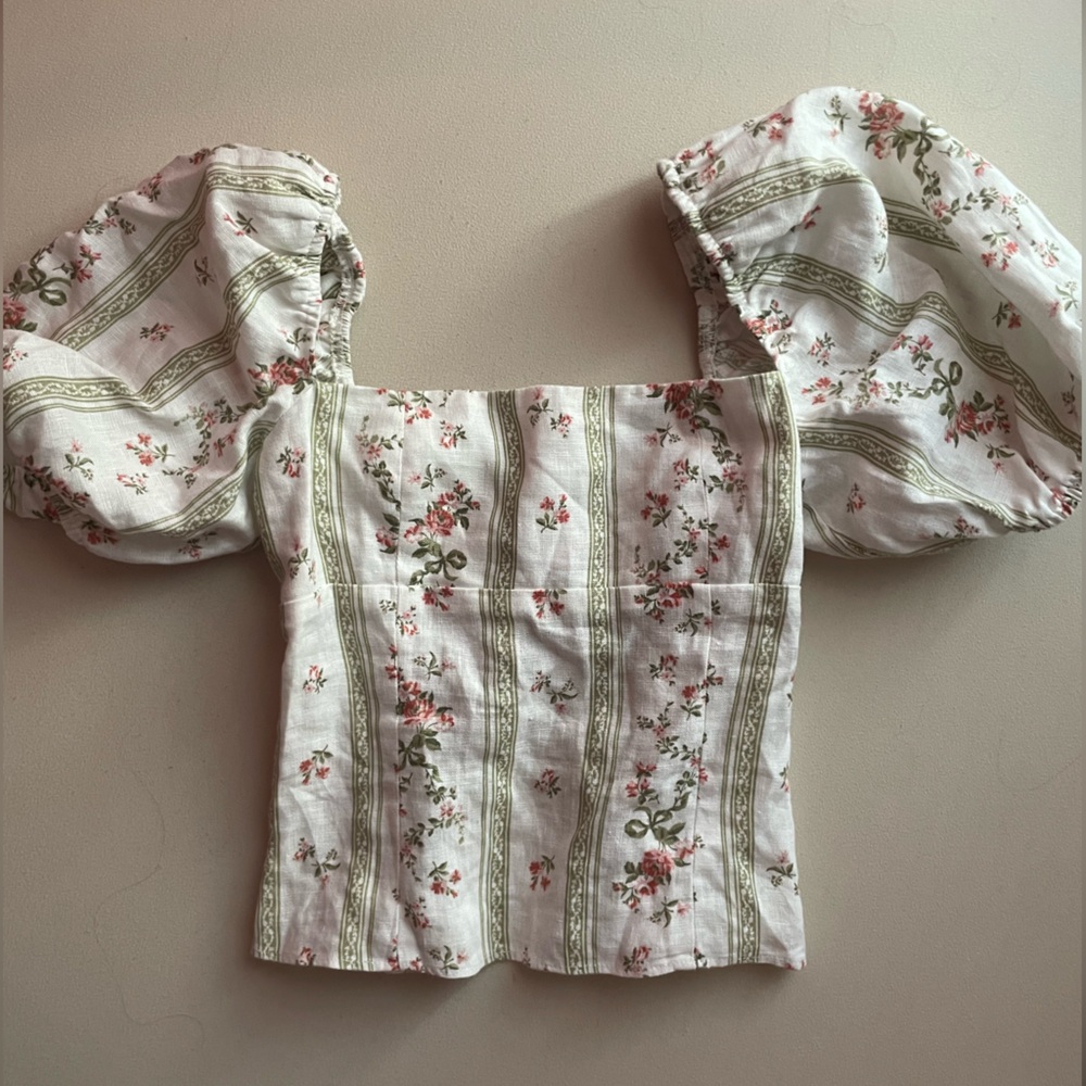 Reformation Linen Arancini Top